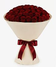 Букет 101 Бордовая роза Блэк Бакарра в Рославле
