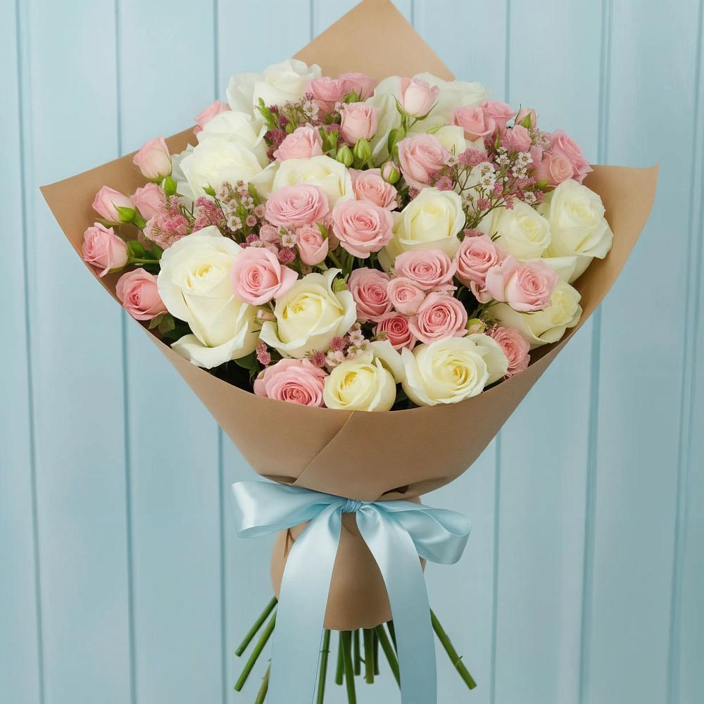 Букет цветов из: Розы в Рославле