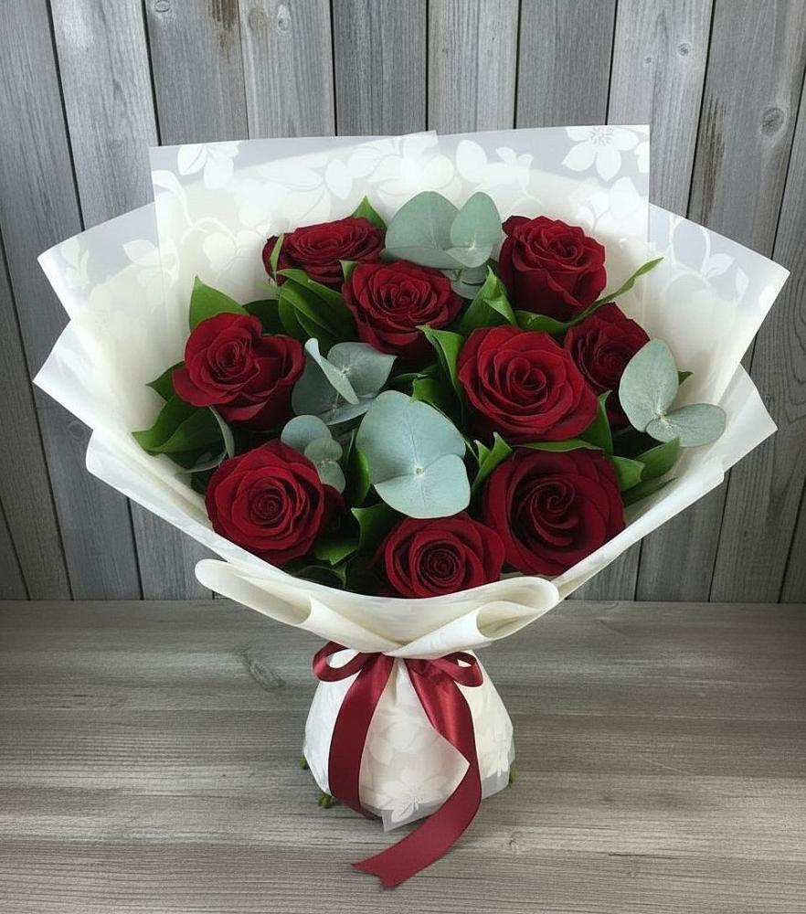 Букет цветов из: Розы в Рославле