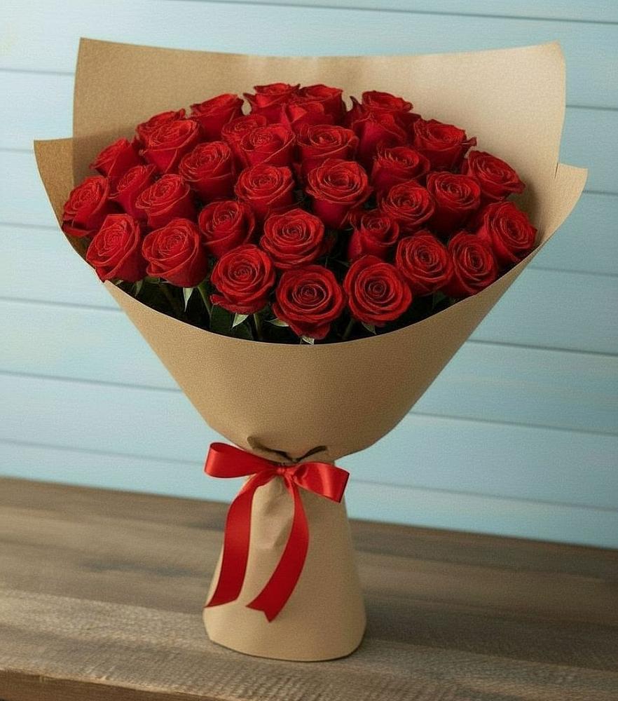 Букет Красные розы Милано в Рославле