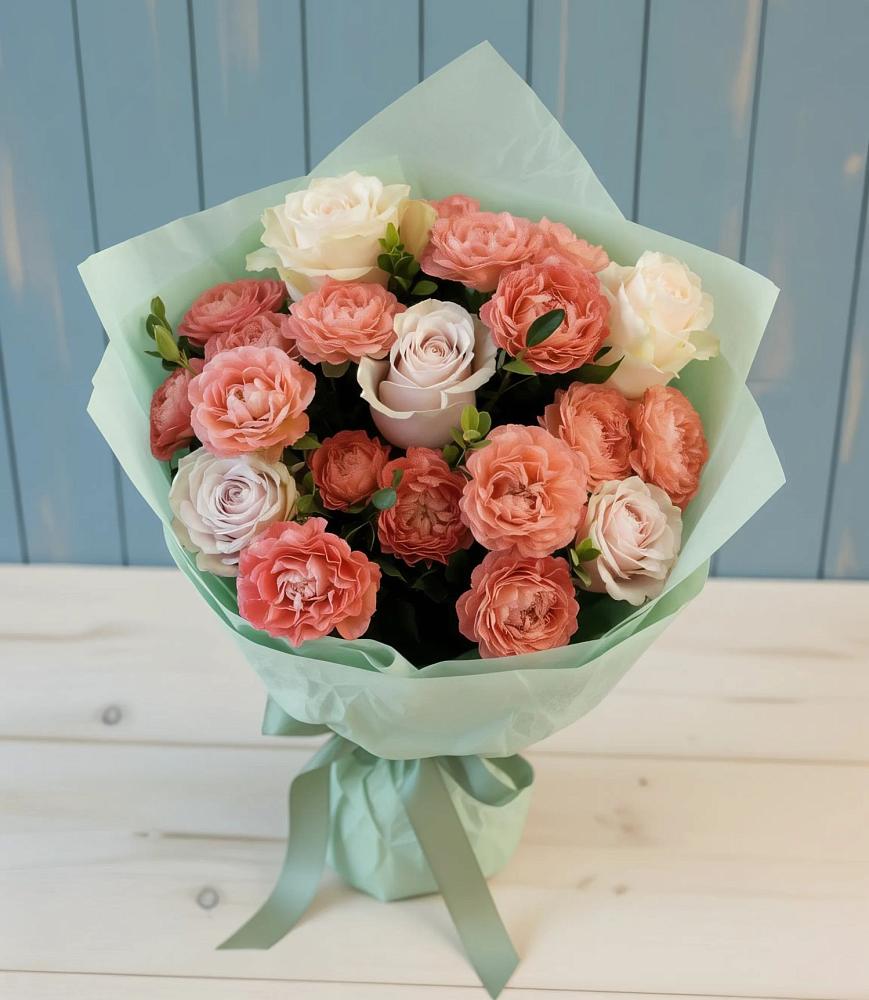 Букет цветов из: Розы в Рославле