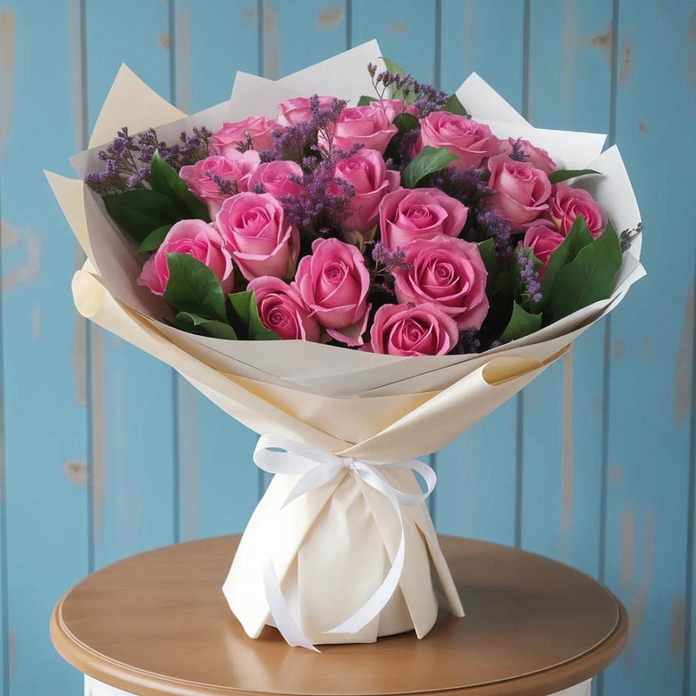 Букет цветов из: Розы в Рославле