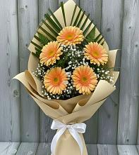 Букет цветов из:  Герберы в Рославле